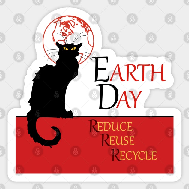 Chat Noir Earth Day Sticker by HolidayBug